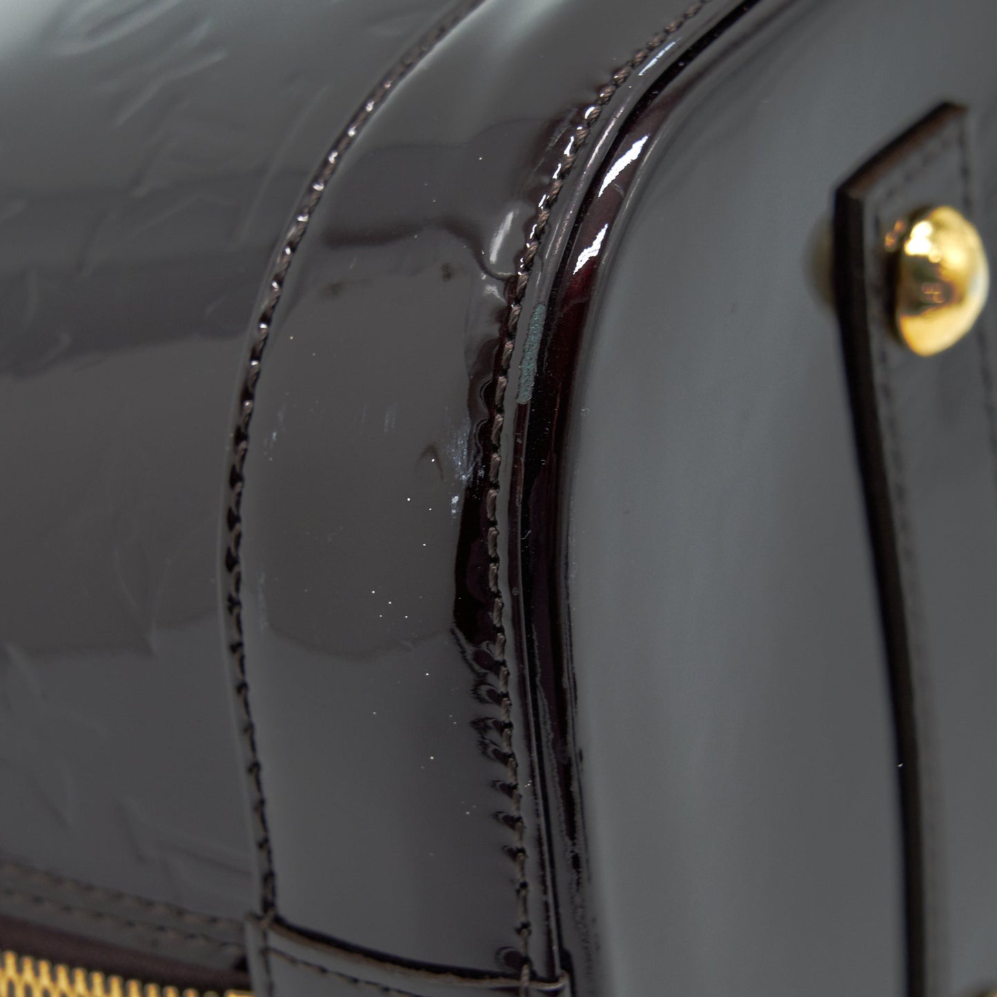Louis Vuitton Alma Patent Leather Amarante Vernis