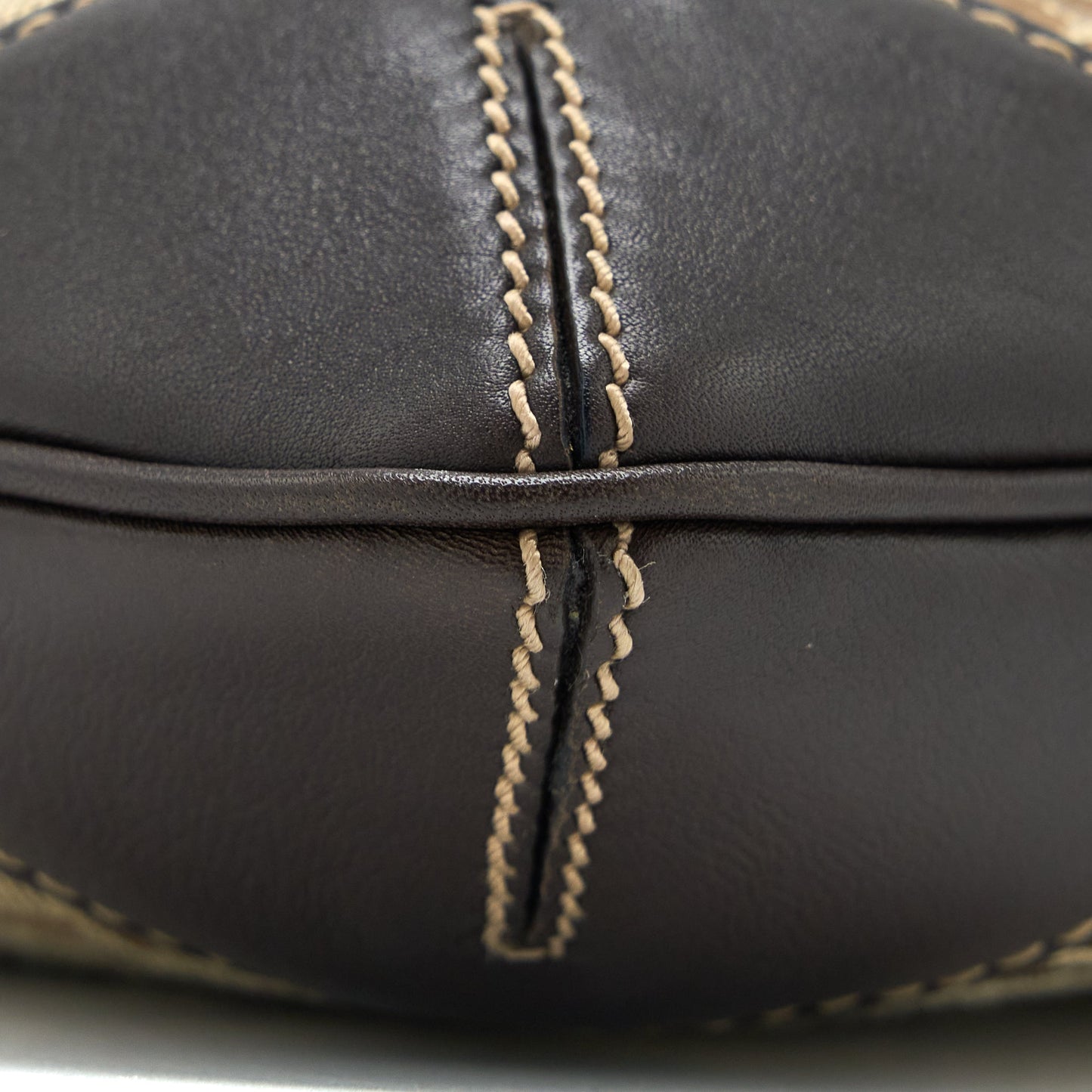 Gucci Vintage Hobo Purse Canvas/Leather Multicolour