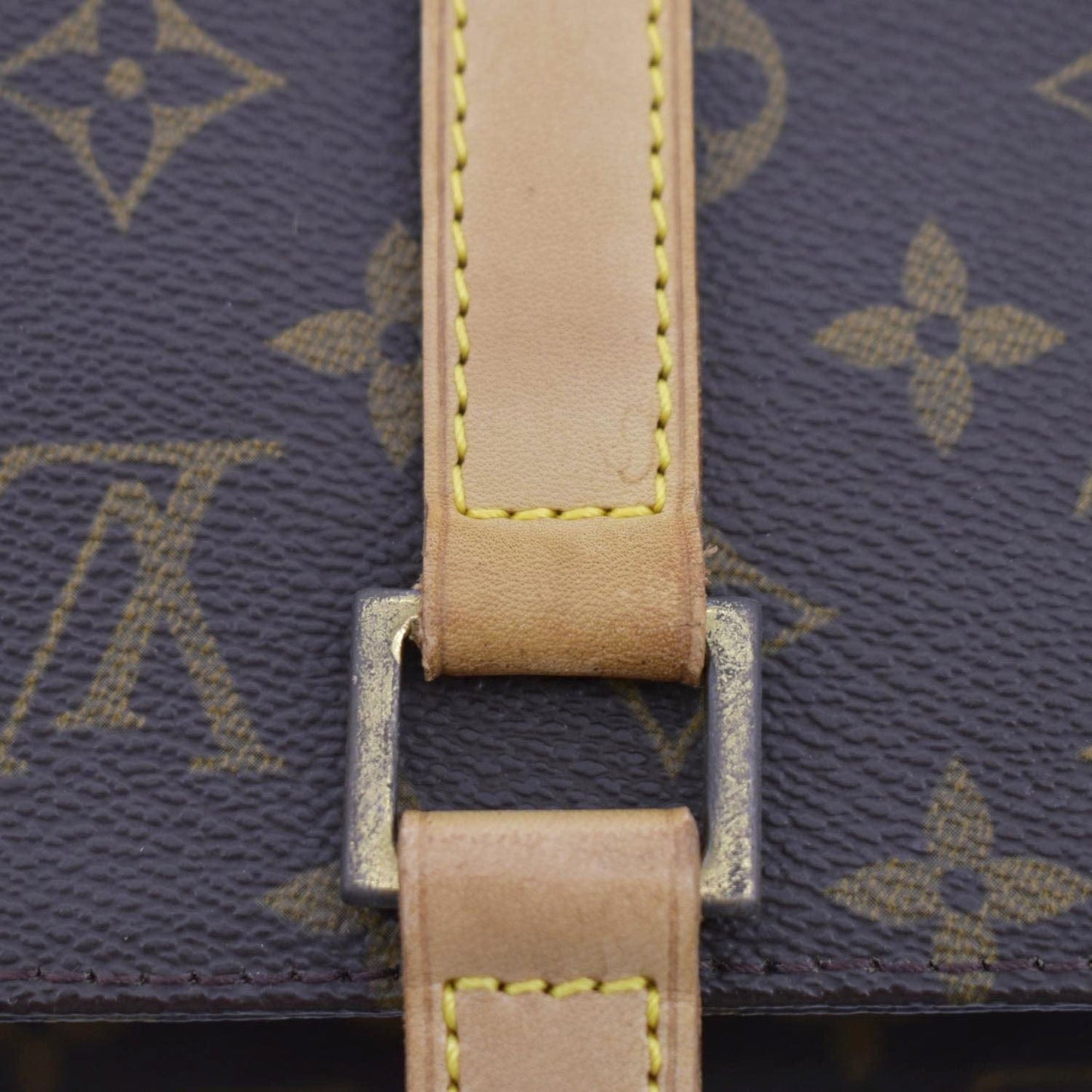 LOUIS VUITTON Luco Monogram Canvas Tote Bag Brown