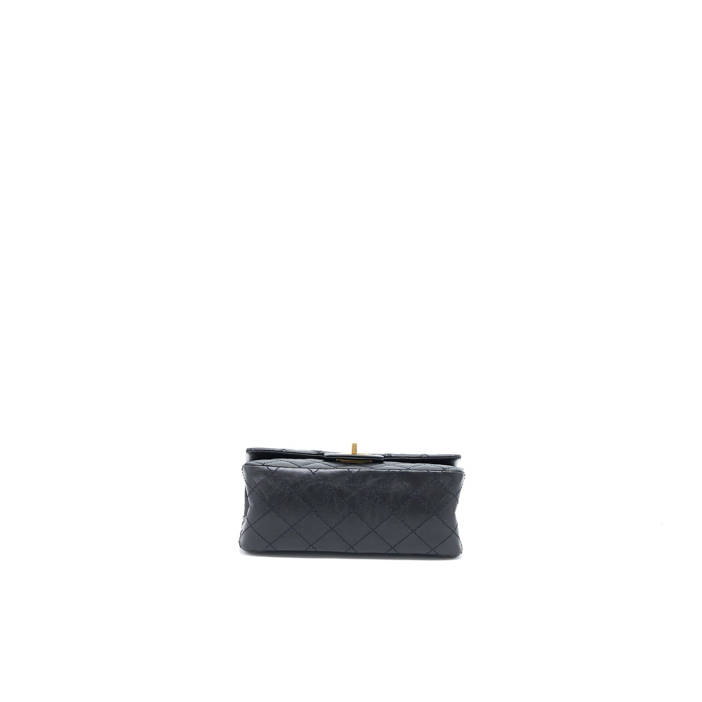 Chanel Mini 2.55 Reissue Flap Bag Aged Calfskin Black Brushed GHW (Microchip)
