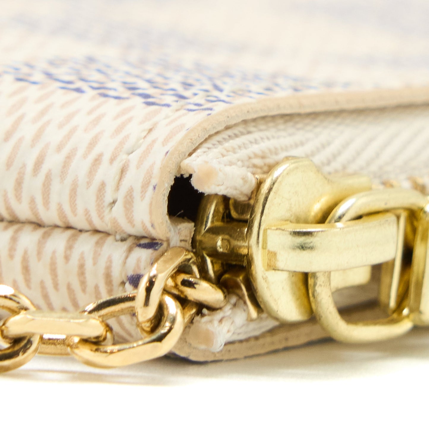 Louis Vuitton Key Pouch Damier Azure Canvas