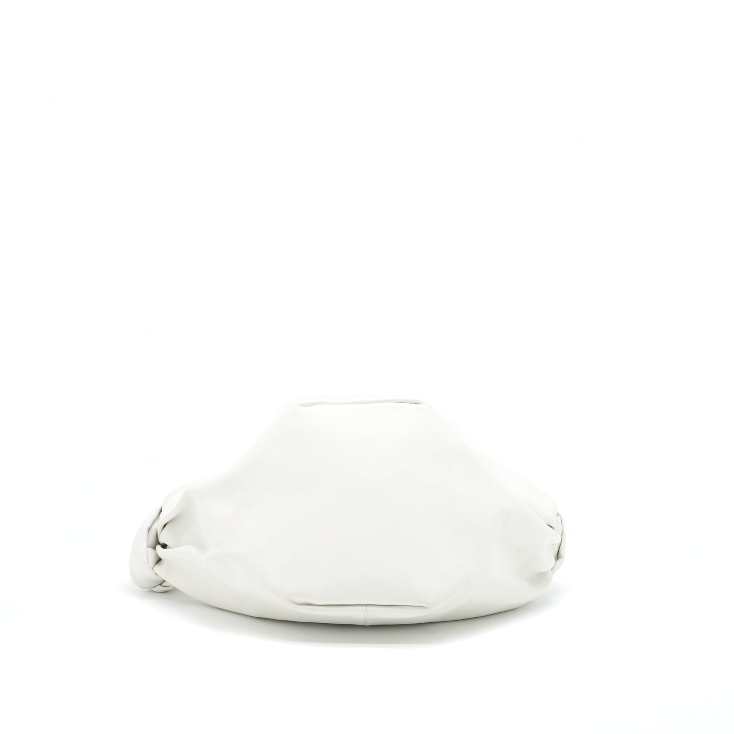 Bottega Veneta Double Knot Leather Mini Purse White