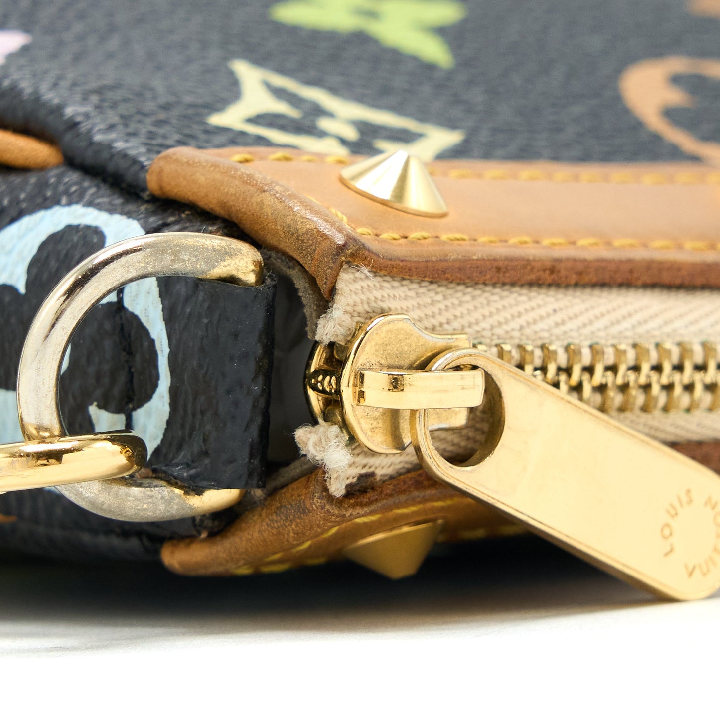 Louis Vuitton Vintage Pochette Accessories Monogram Canvas Black/Multicolour