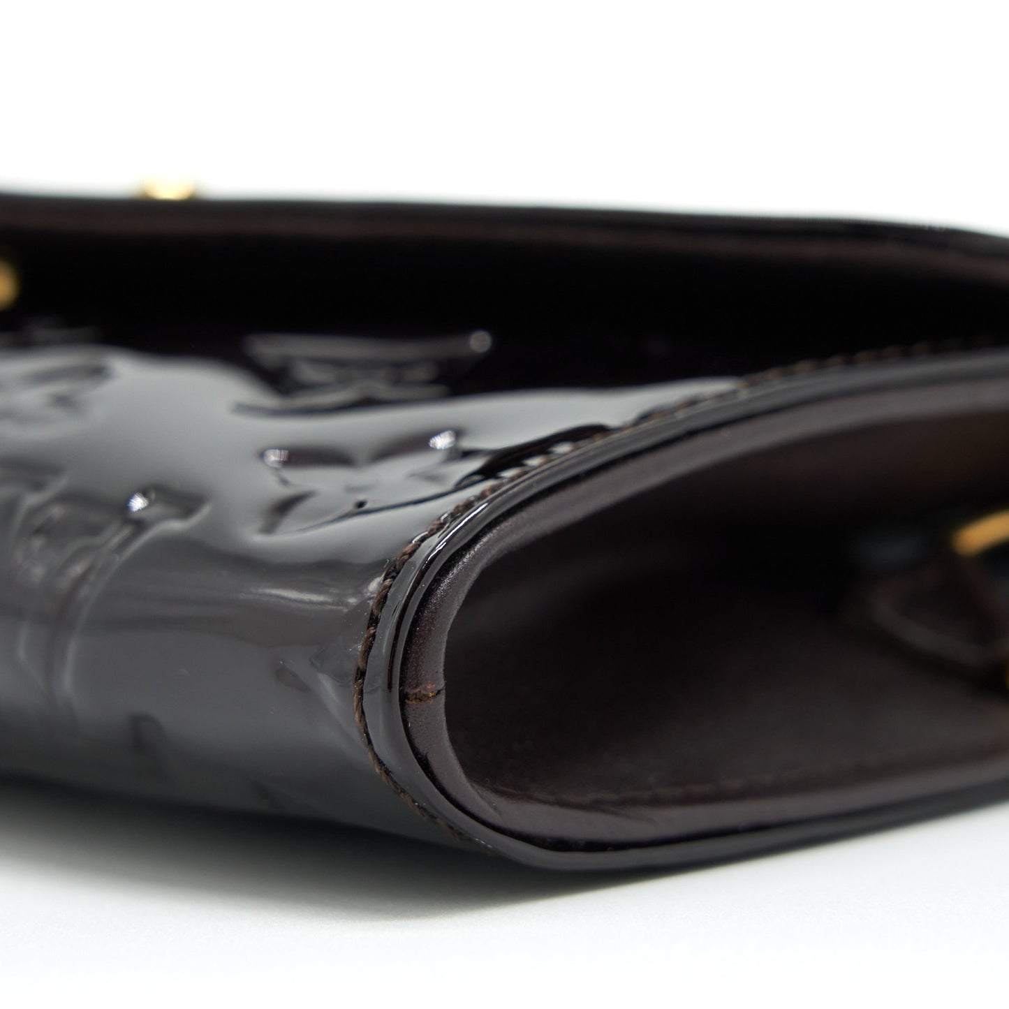 Louis Vuitton Sunset Boulevarde Mini Purse Patent Dark Red