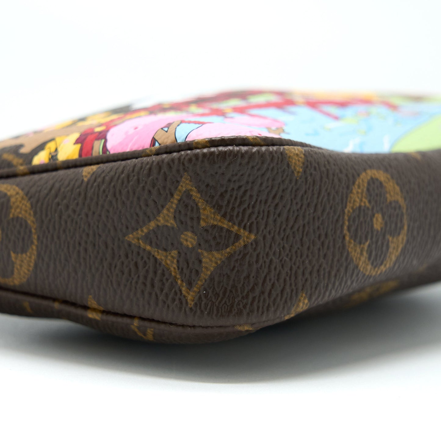 Louis Vuitton Mini Pochette Limited Edition Monogram Canvas / Pink