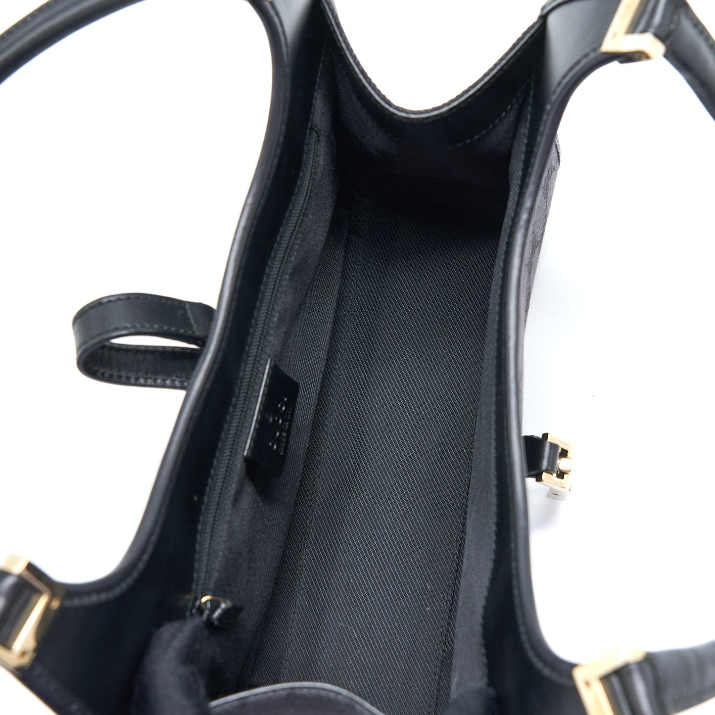Gucci Vintage Jackie Purse Printed Canvas Black