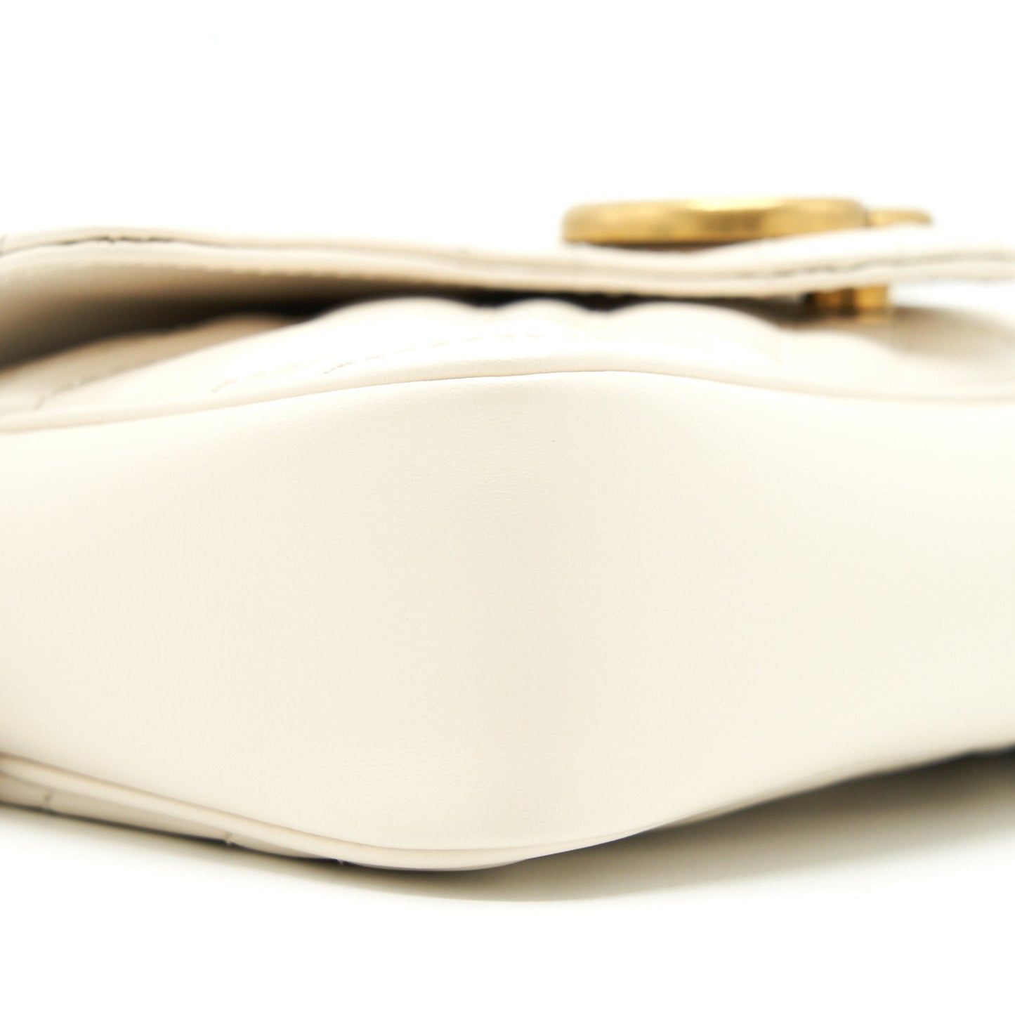 Gucci marmont super mini Purse White