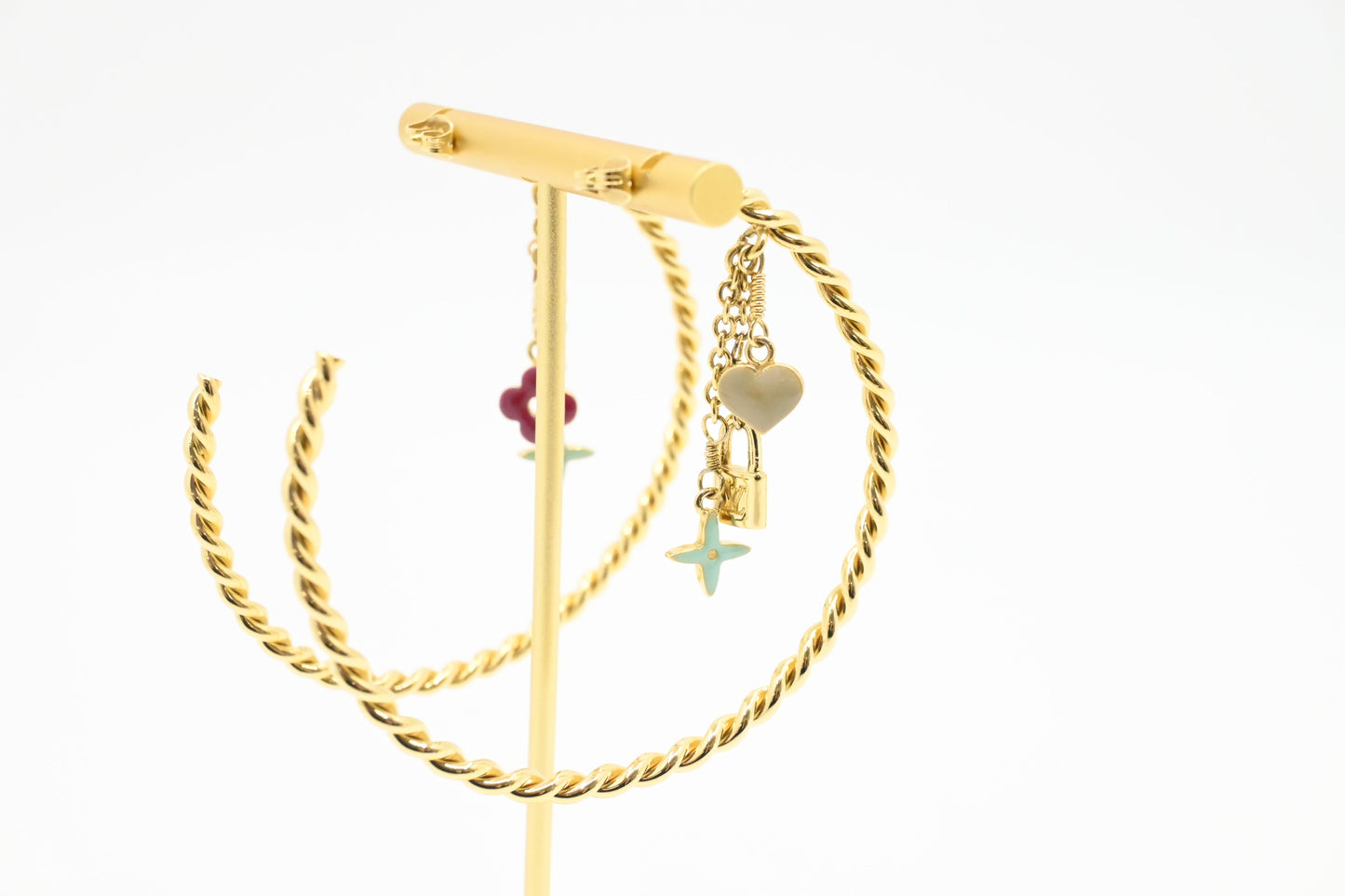 Louis Vuitton Sweet Monogram Hoop Earrings