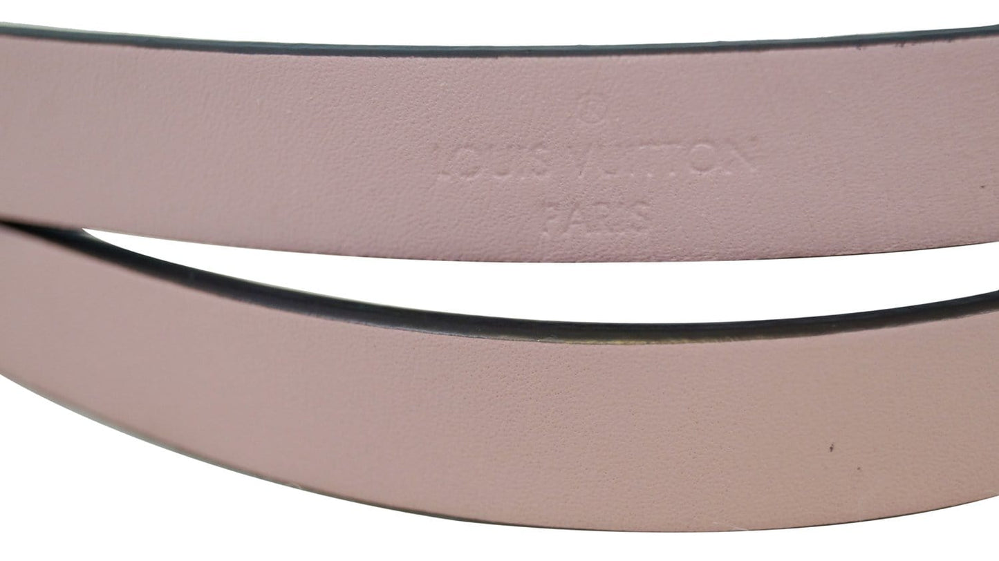 LOUIS VUITTON Rose Ballerine Leather Adjustable Shoulder Strap