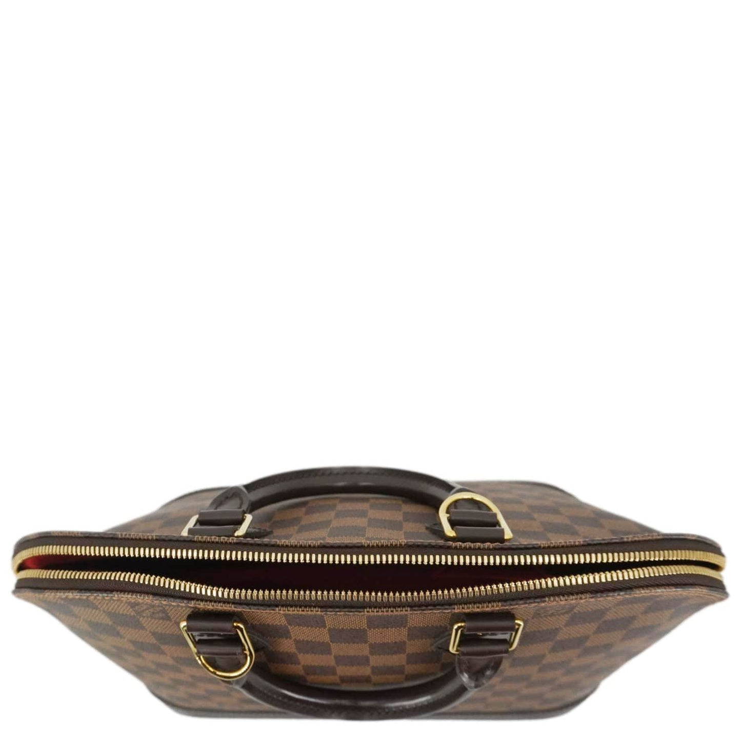 LOUIS VUITTON Alma PM Damier Ebene Satchel Bag Brown