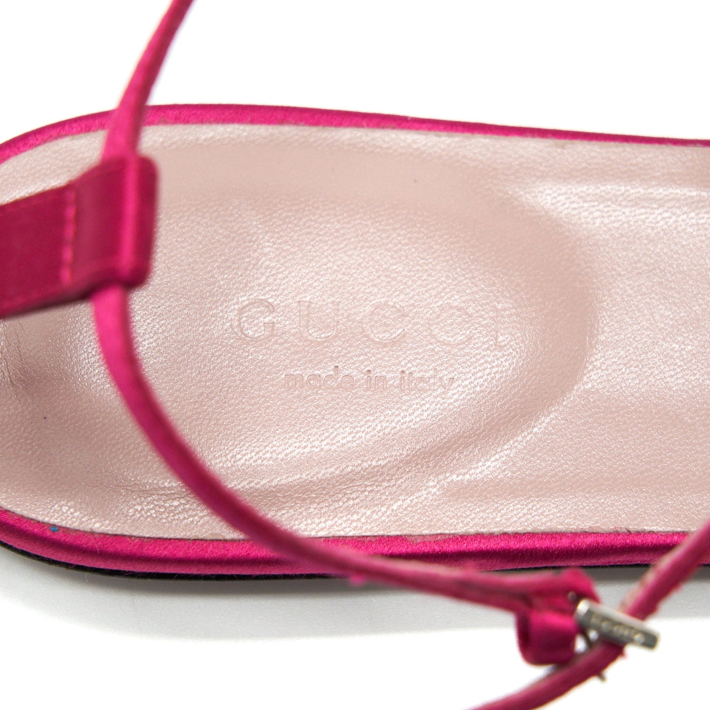 Gucci Crystal Logo Sandal Size 38