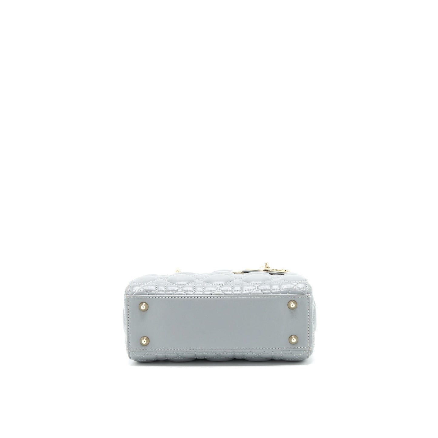 Christian Dior small Lady Dior Lambskin Grey