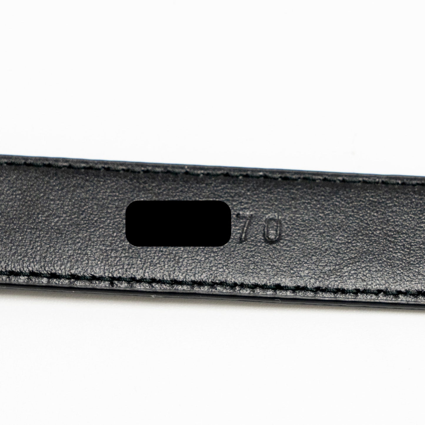 Prada Size 80 Belt Saffiano Calfskin Black