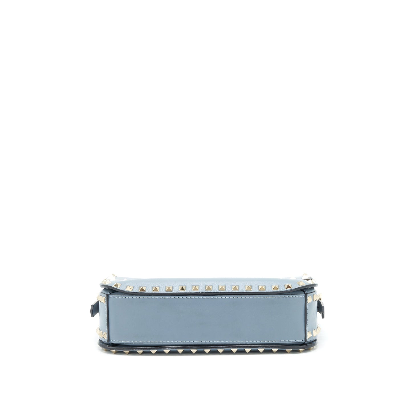 Valentino Rockstud Flap Crossbody Purse Light Blue