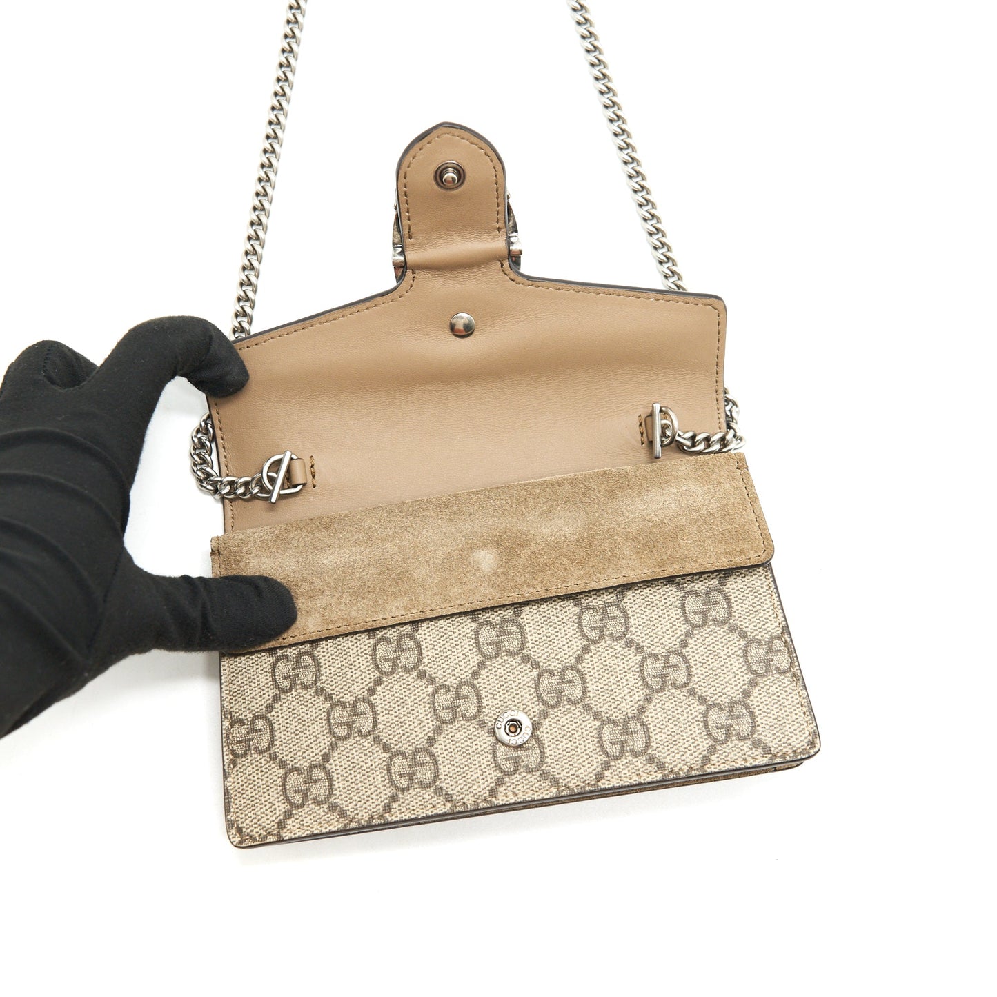 Gucci Dionysus Supreme super mini Purse Beige