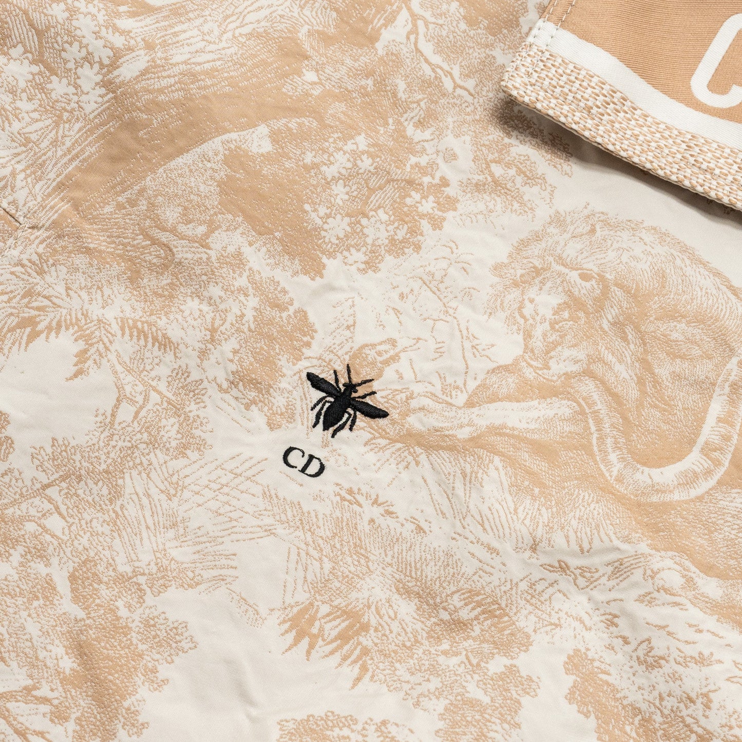 Dior Size Toile De Jouy Anoroak Jacket Beige