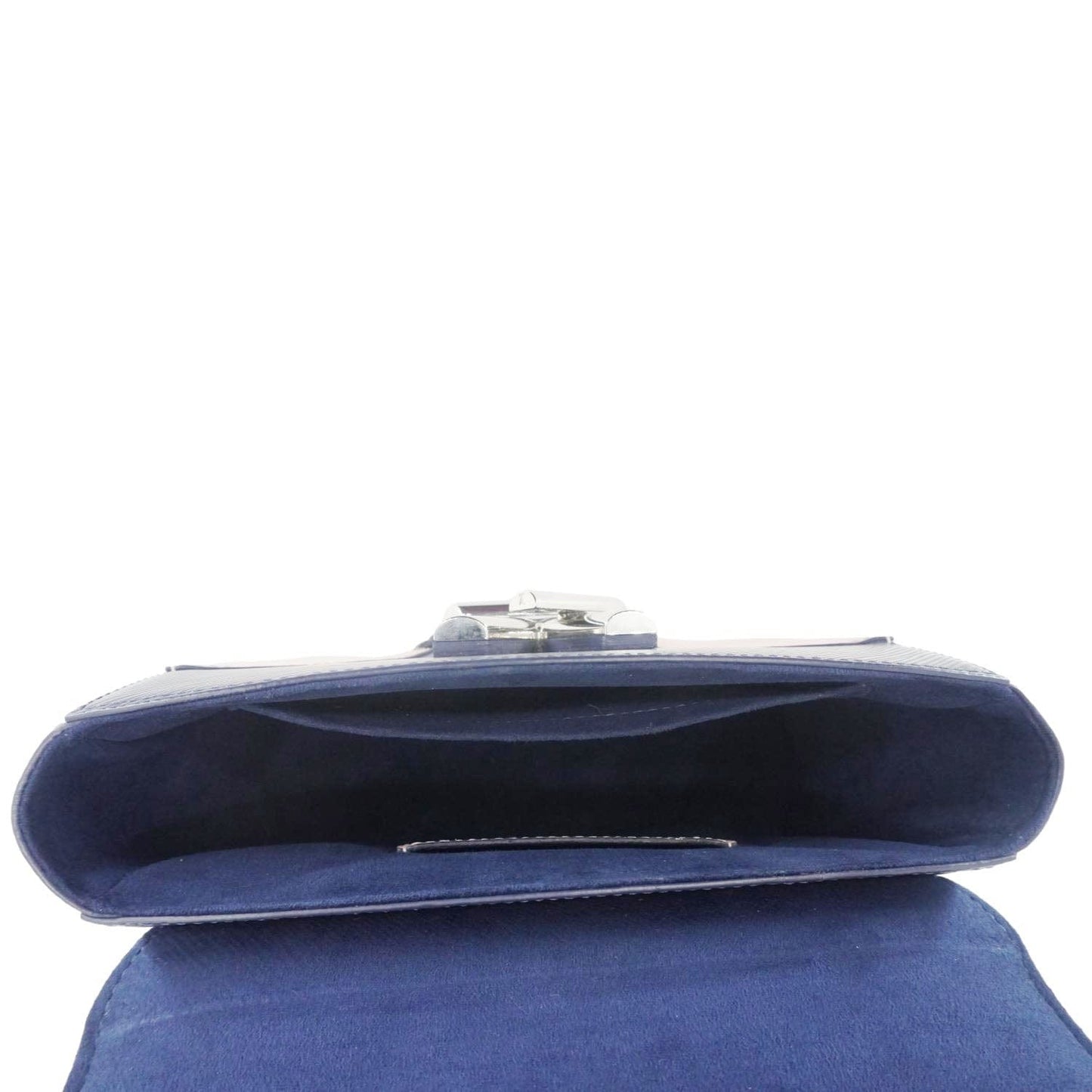 LOUIS VUITTON Twist MM Braided Epi Leather Shoulder Bag Blue
