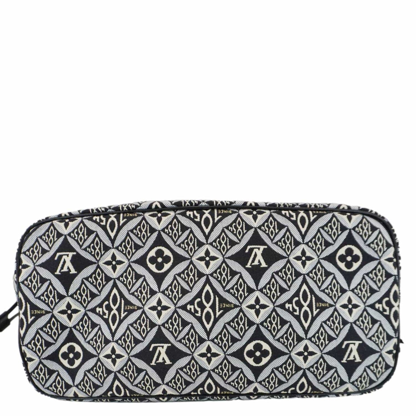 LOUIS VUITTON Since 1854 Neverfull MM Jacquard Shoulder Bag Black