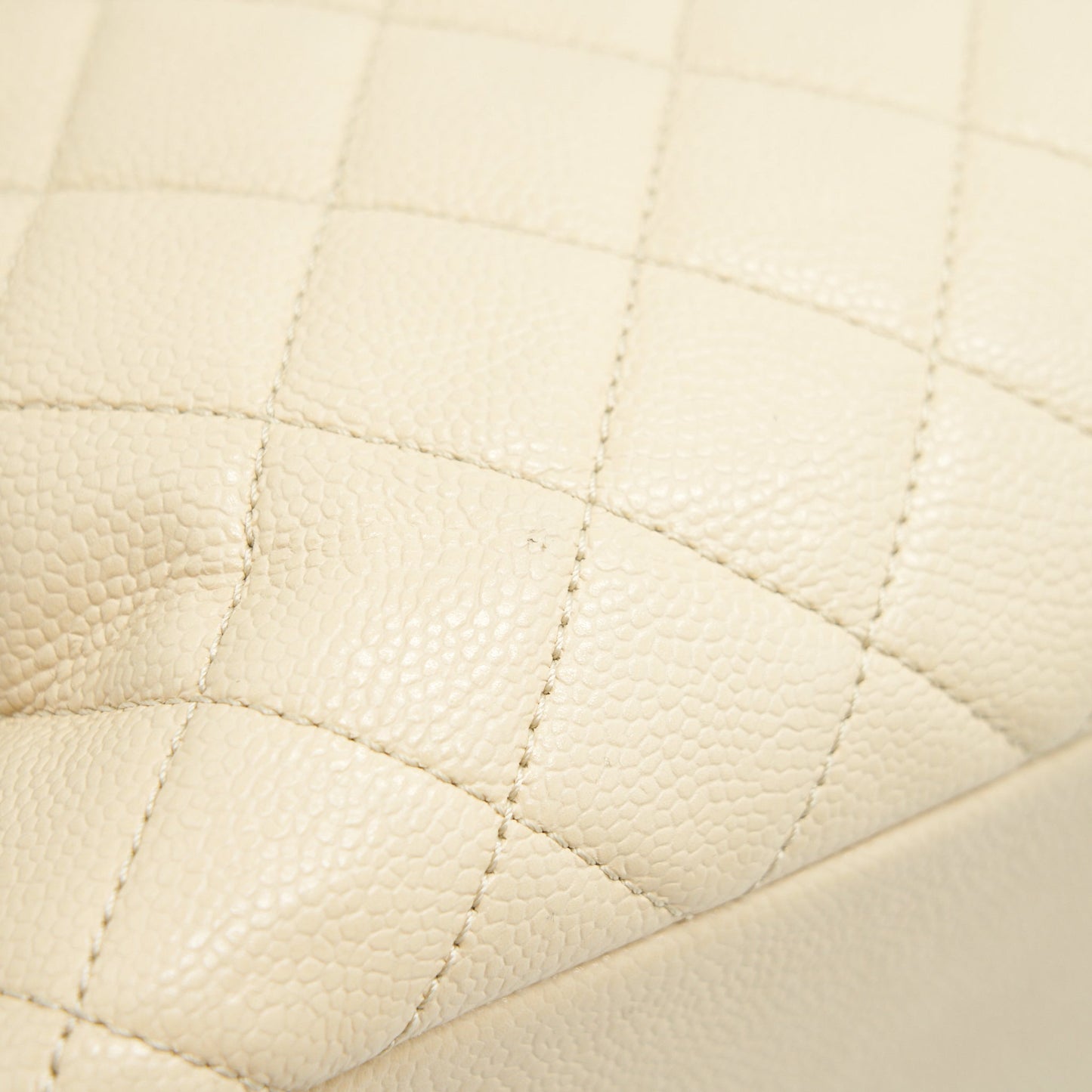 CHANEL GRANT SHOPPING TOTE BAG XL GST CREAM CAVIAR SHW