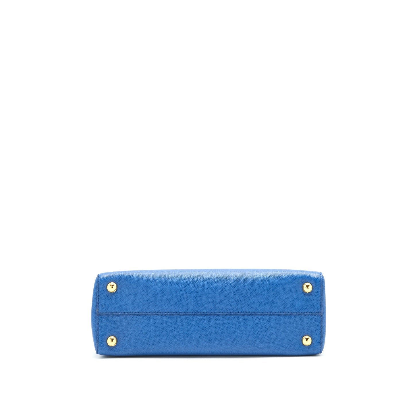 PRADA Shopping Saffiano Lux Cobalto Purse in Blue