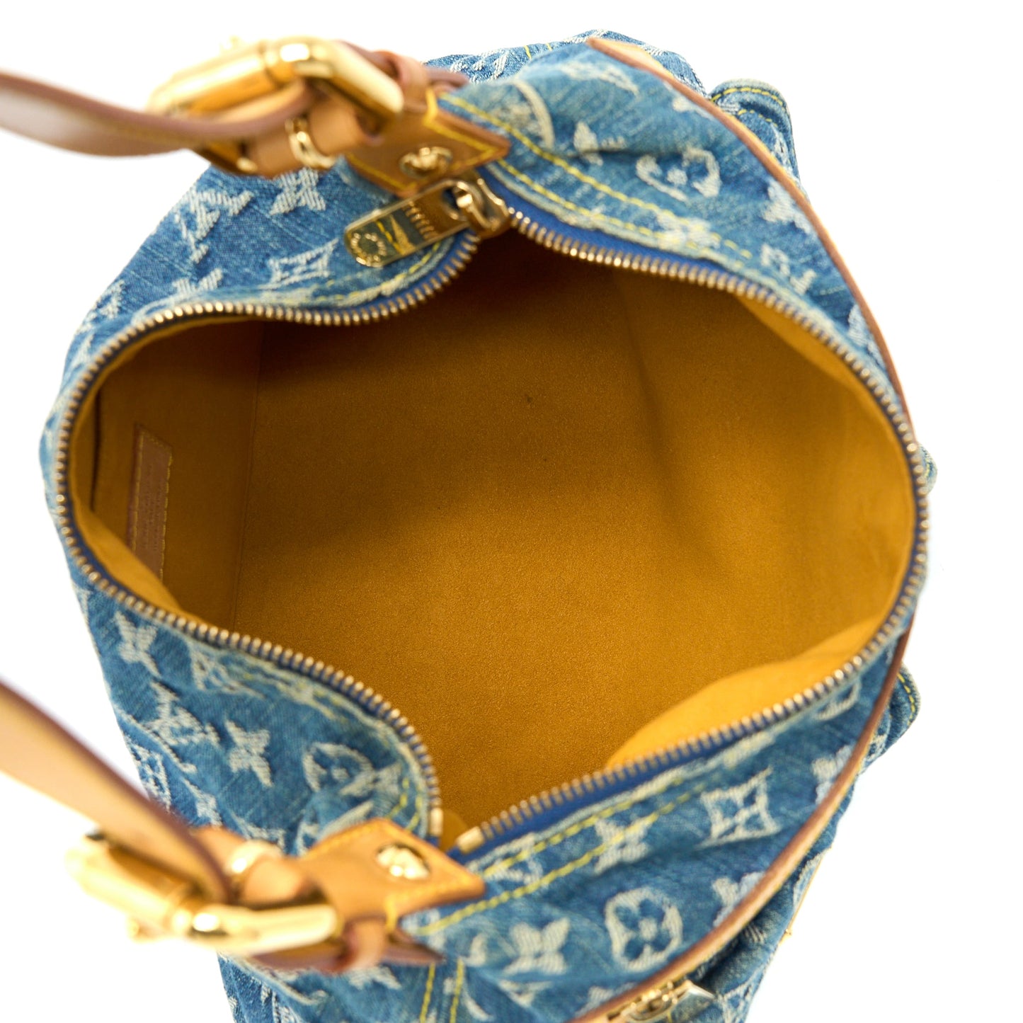 Louis Vuitton Vintage Baggy Purse Monogram Denim