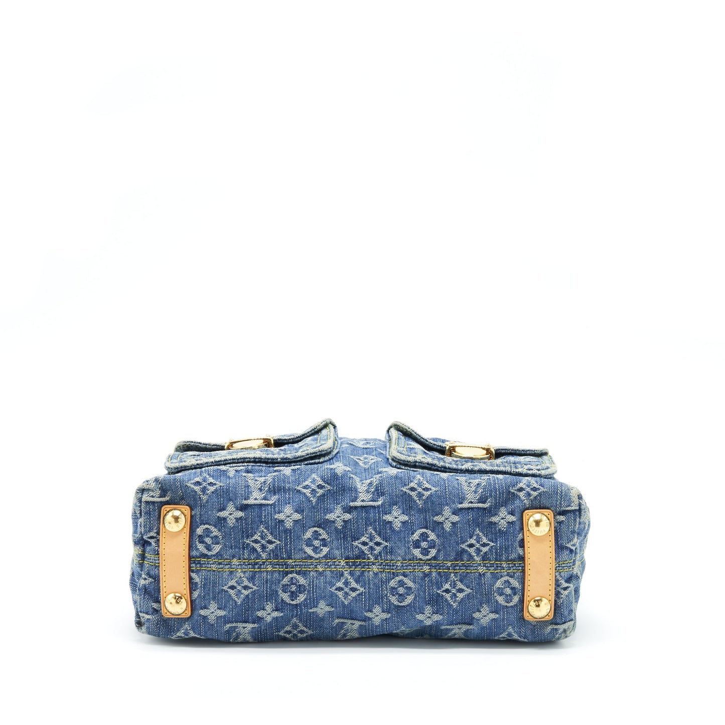 Louis Vuitton Vintage Denim Crossbody Purse With An Extra Strap