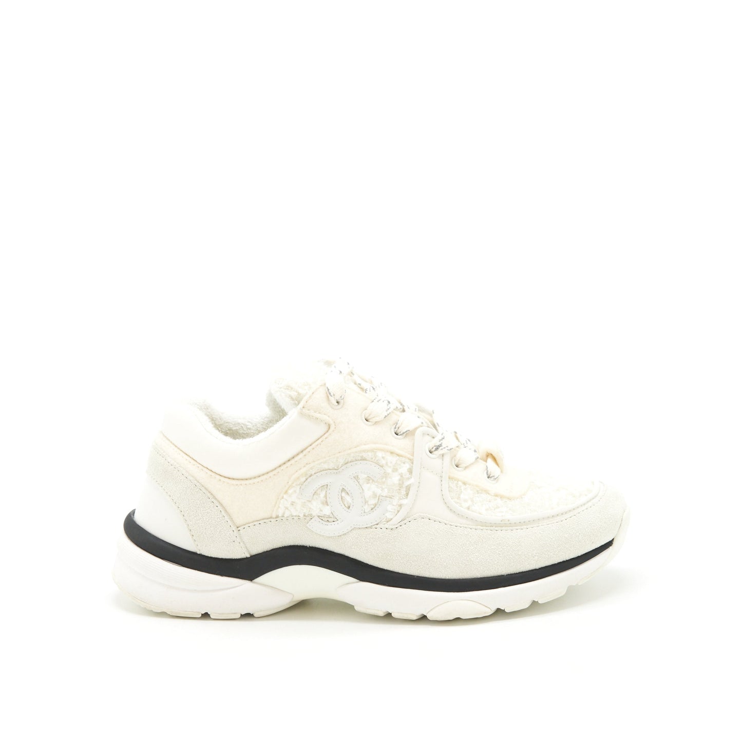 Chanel Size 35 Sneakers White (Size Run Smallï¼