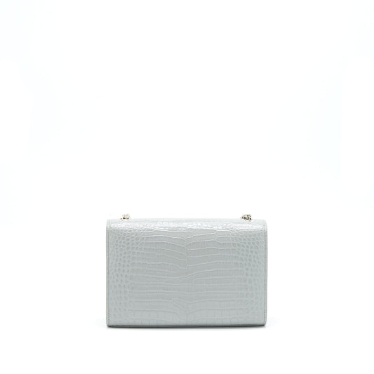 Saint Laurent/ Small Kate Purse Crocodile-Embossed with Tassel
