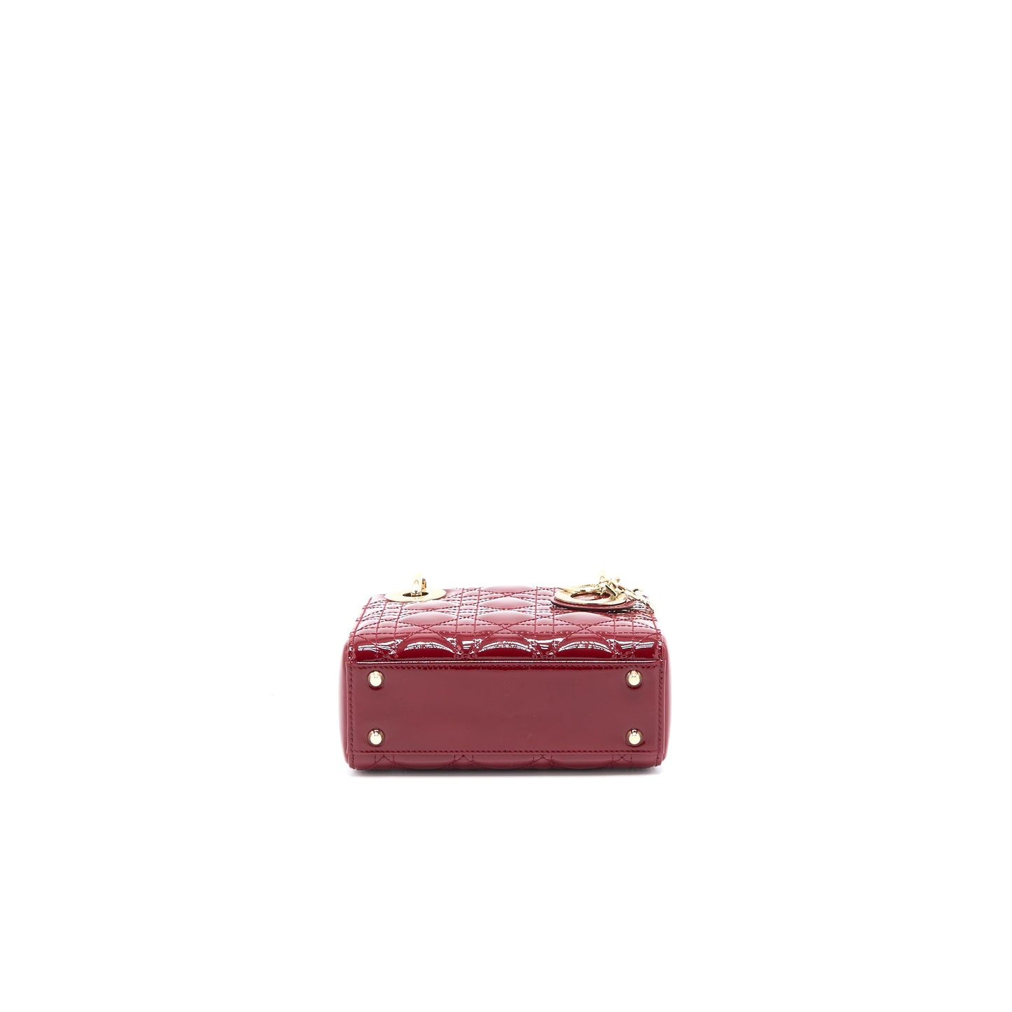 Dior Mini Lady Dior Patent Red