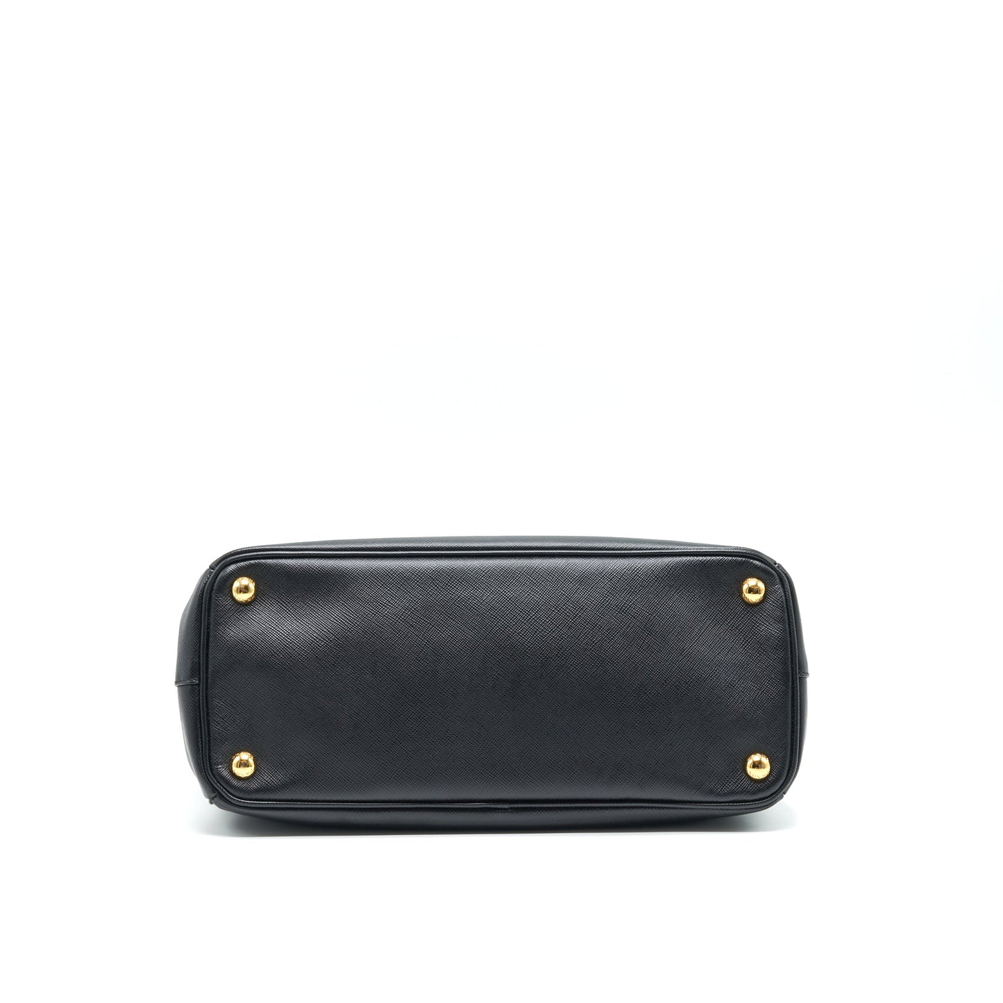 Prada Small Saffiano Leather Tote Purse Black