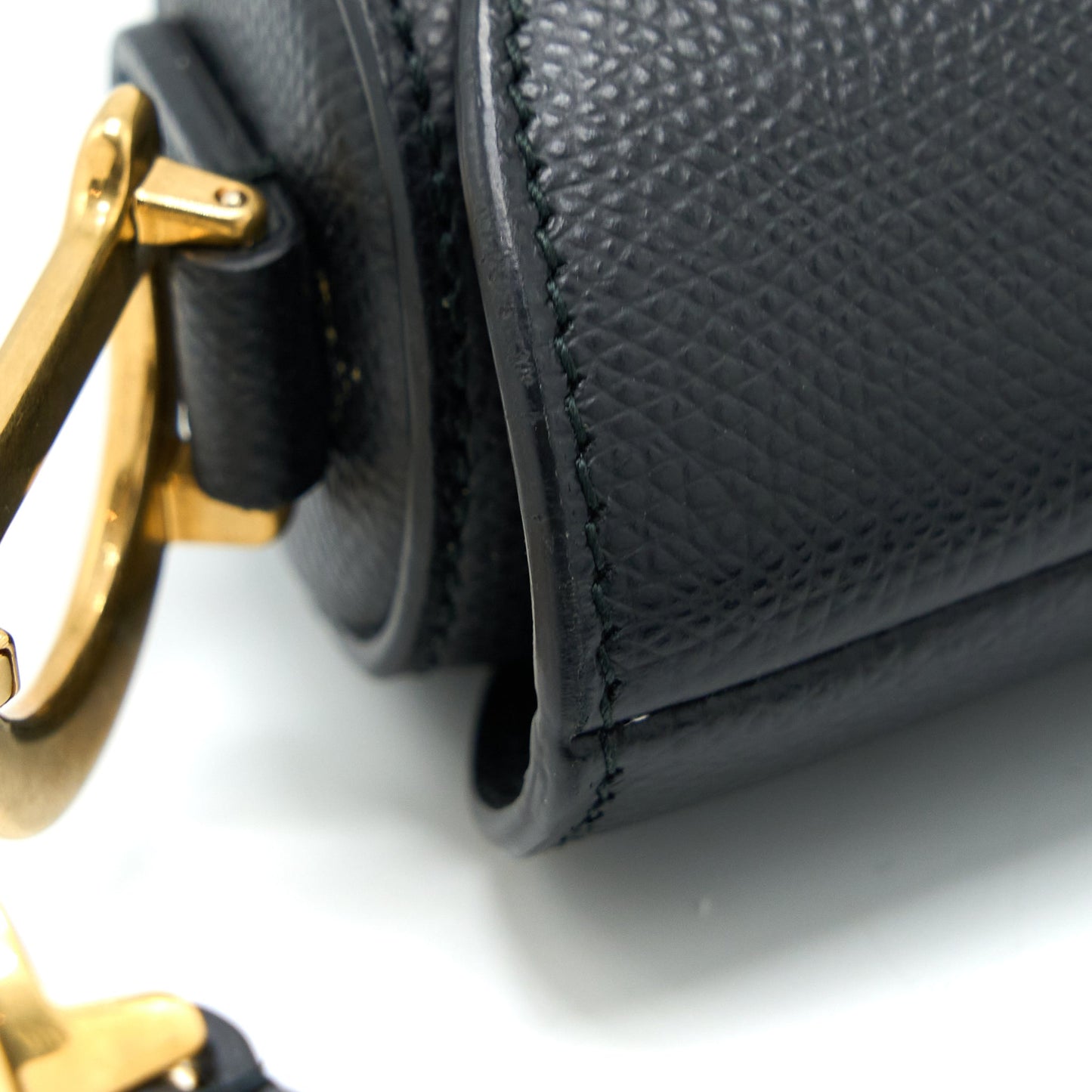 Dior Mini Saddle Purse Calfskin Black