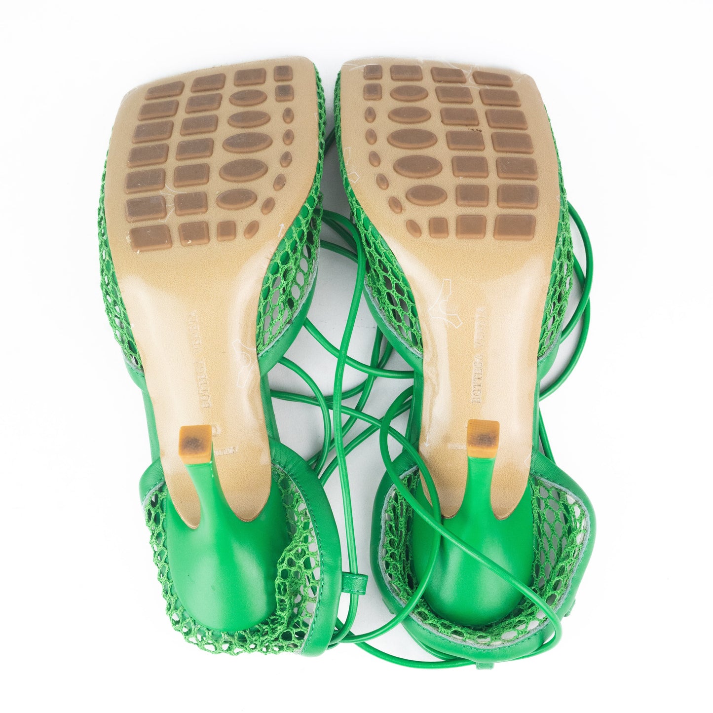 Bottega Veneta Stretch Sandals in Grass