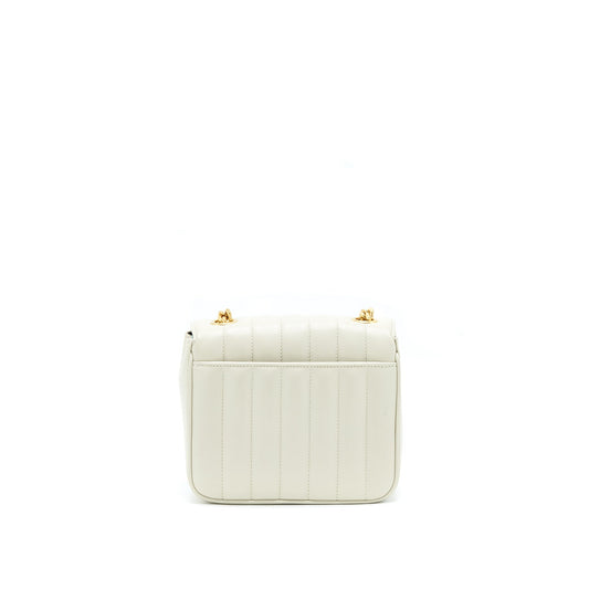 Saint Laurent Vicky Chain Purse Light Beige