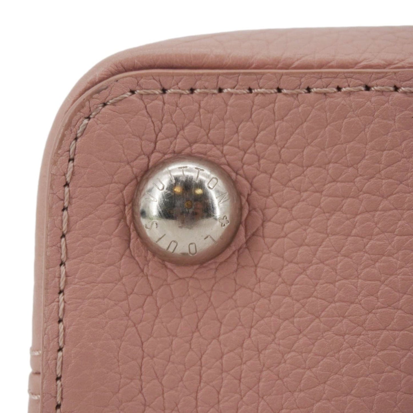 LOUIS VUITTON Capucines BB Mechanical Flowers Taurillon Leather Crossbody Bag Pink