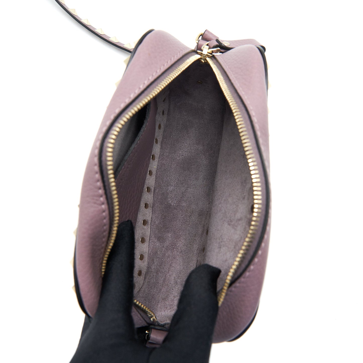 Valentino rockstud Crossbody Camera Purse Light Purple