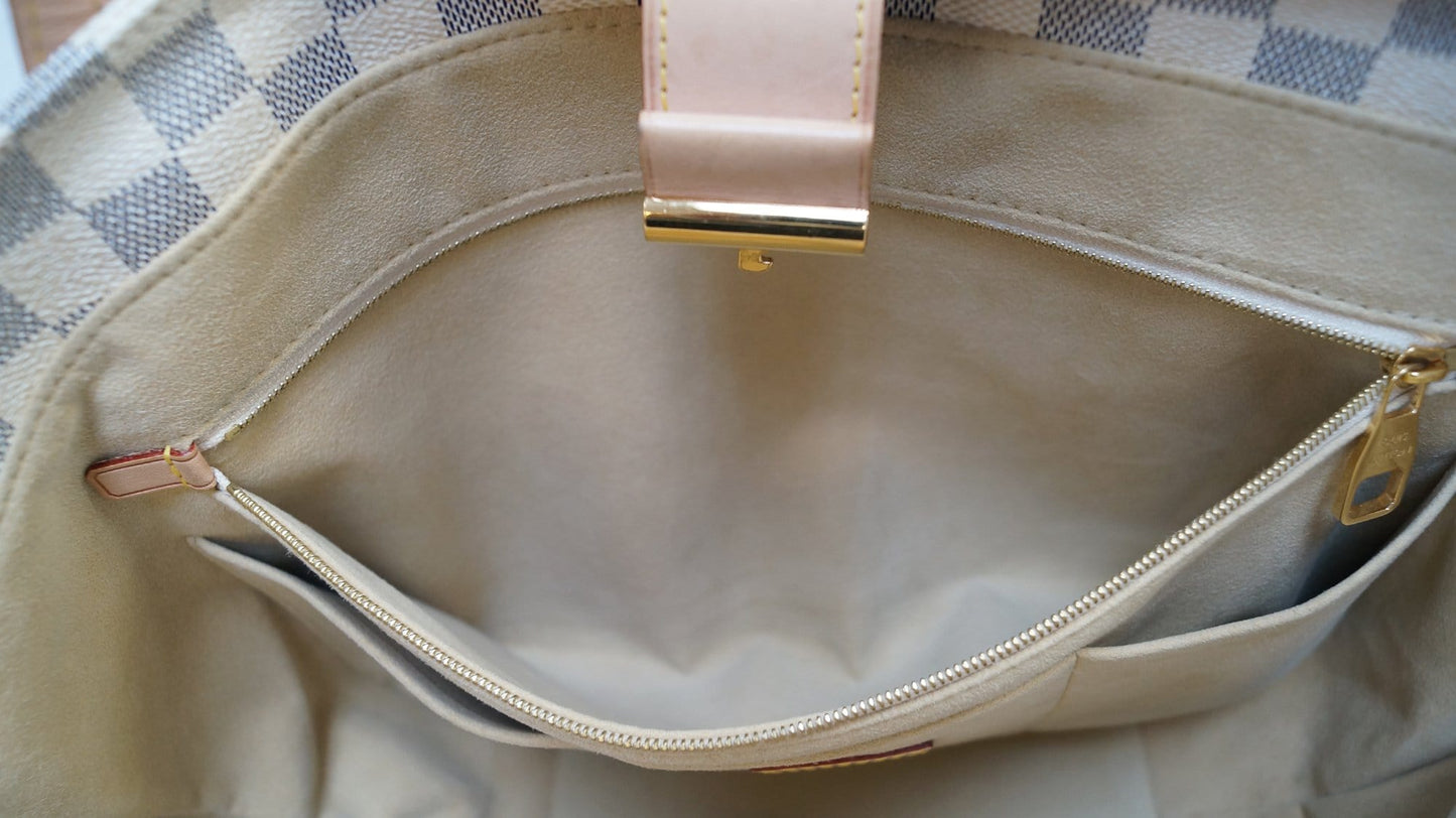 LOUIS VUITTON Damier Azur Salina GM Shoulder Bag