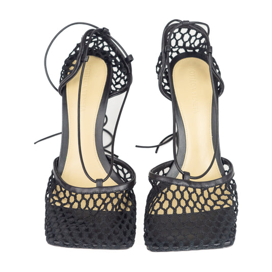 Bottega Veneta Mesh High Heel Sandal in I