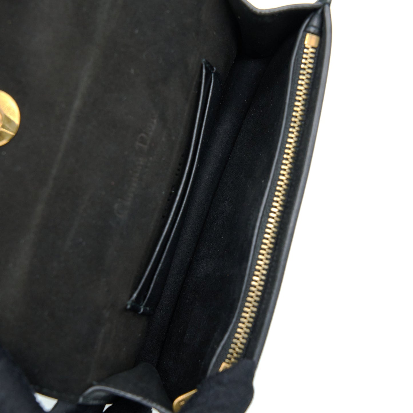 Dior Mini Saddle Belt Purse Calfskin Black
