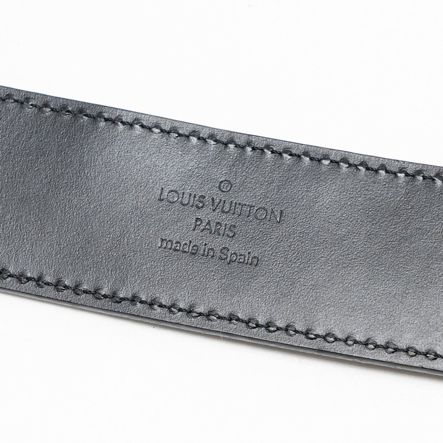 Louis Vuitton Size 95 35mm Belt Leather Black