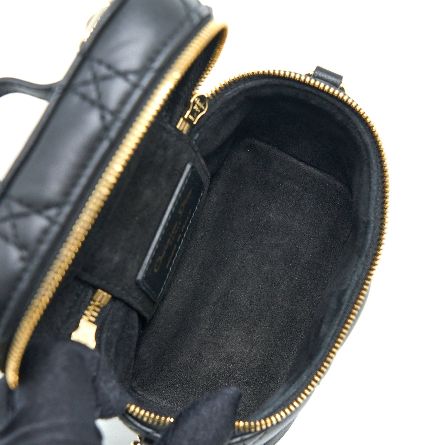 Dior Micro Lady Dior Vanity Case Lambskin Black