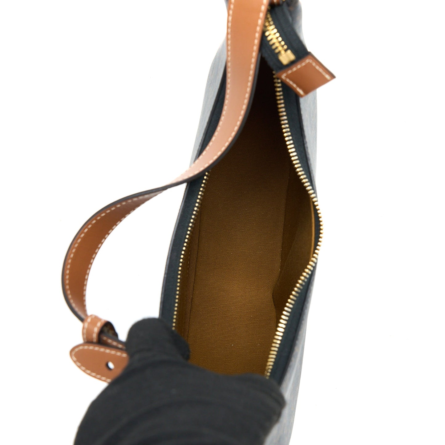 Celine Ava Purse Triophe Canvas/Calfskin Tan