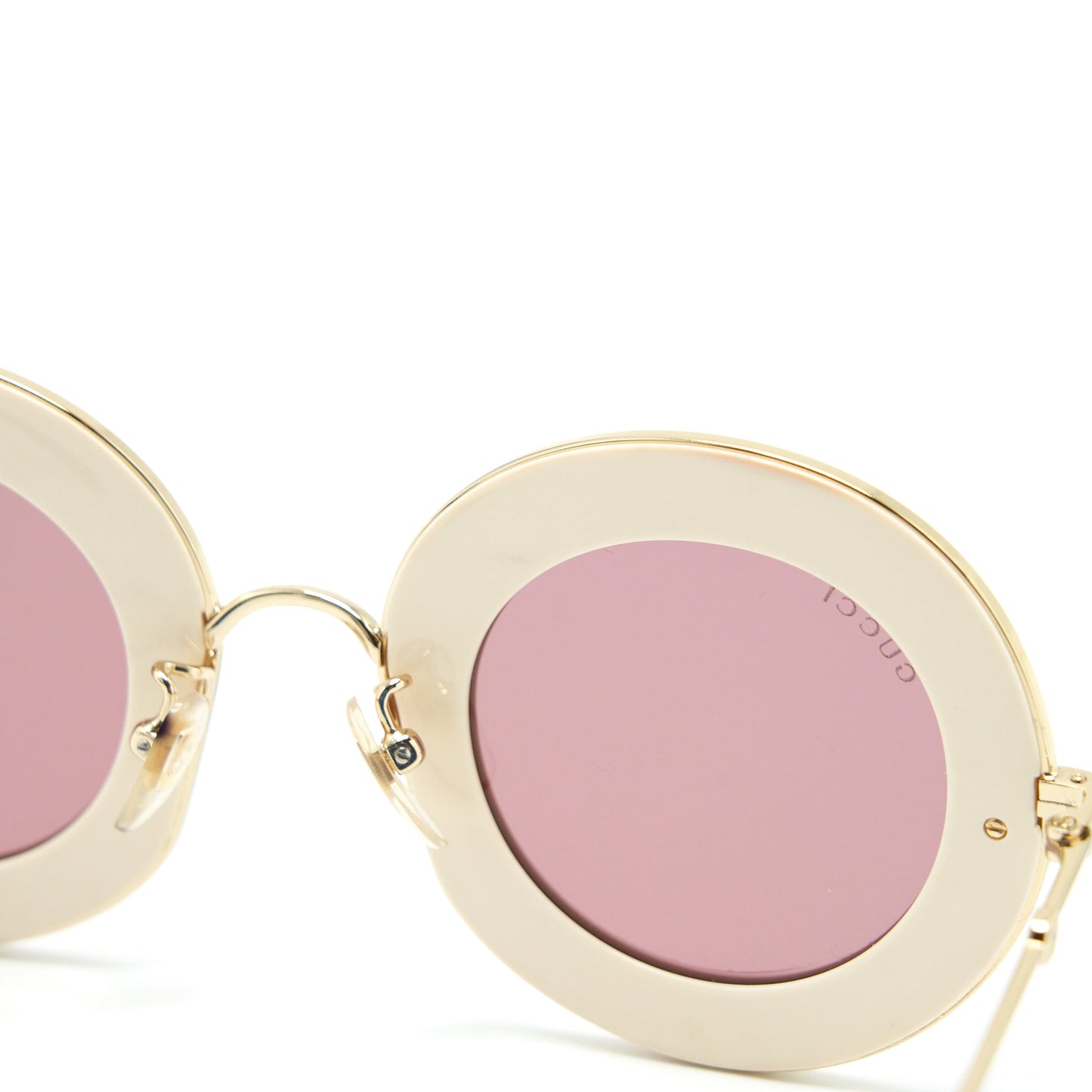 Gucci Lâaveugle Par Amour Sunglasses White/Multicolour