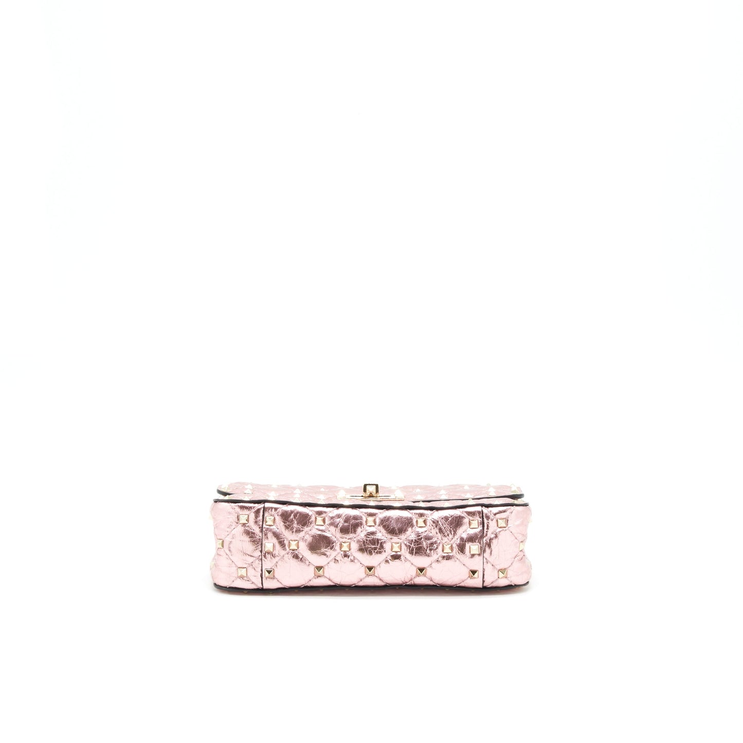 Valentino Garavani rockstud Spike Small leather Mini Purse Metallic Pink
