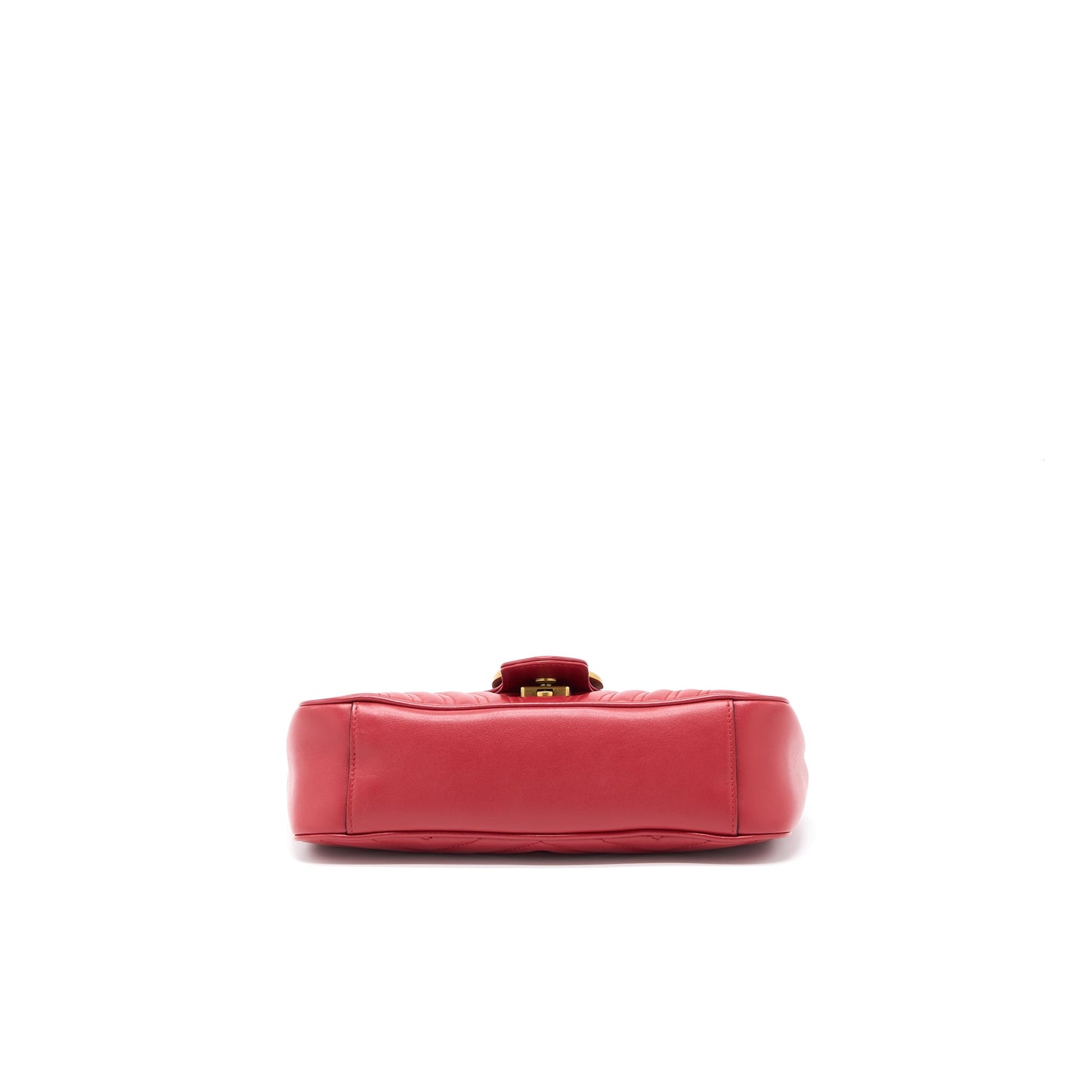 Gucci Small Marmont Matelasse Mini Purse Calfskin Red