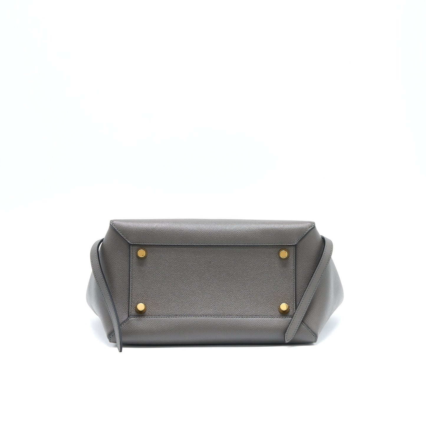 Celine Mini Belt Purse Grained Calfskin Grey