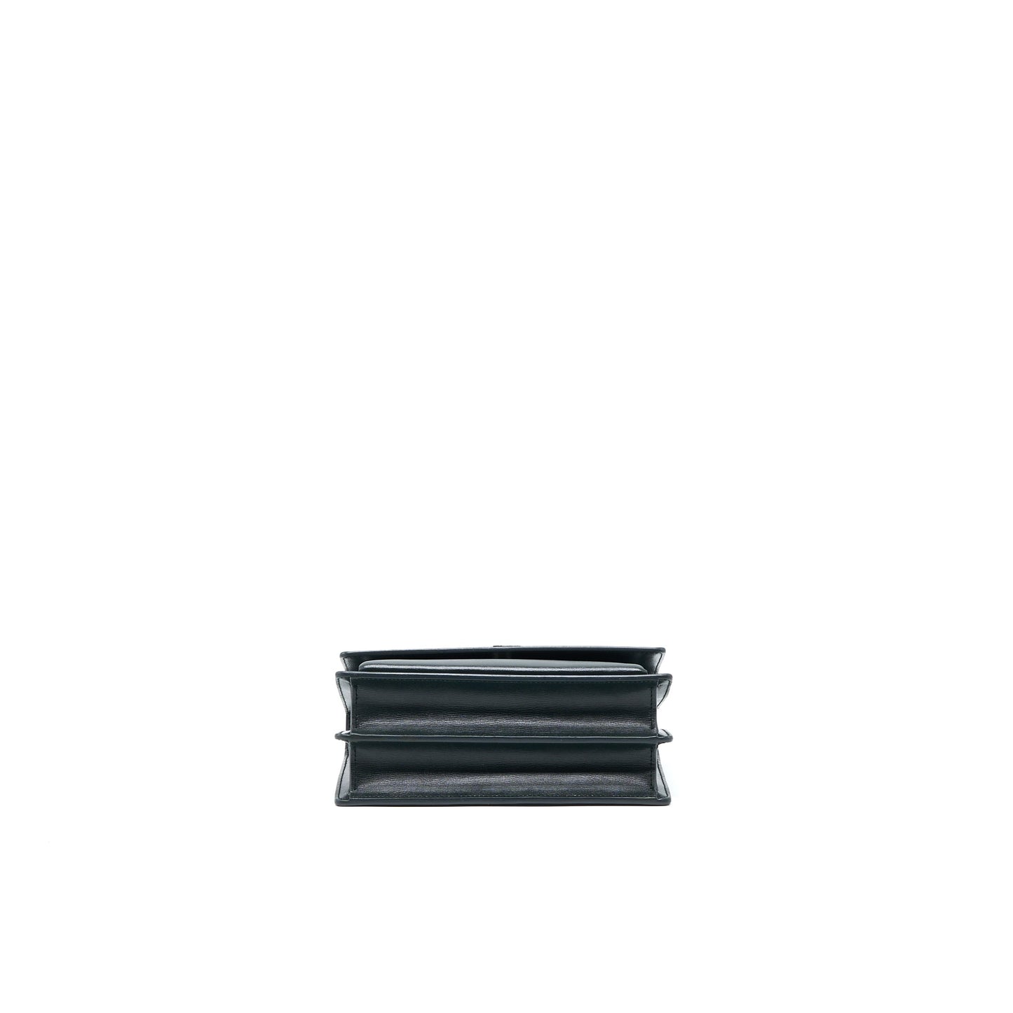 Saint Laurent Sunset Chain Purse Calfskin Dark Green