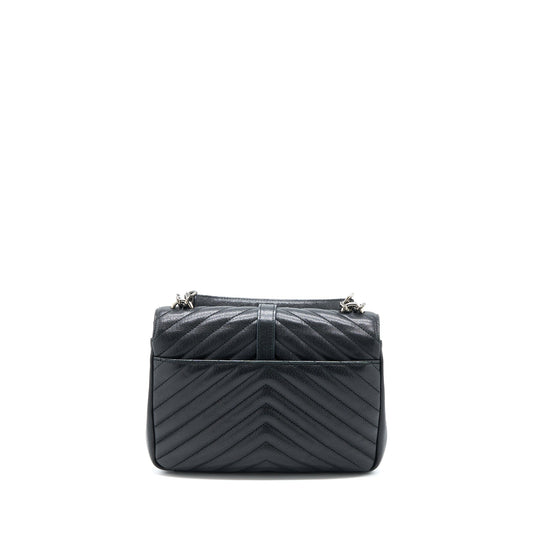 Saint Laurent/ Quilted Medium College Purse Lambskin Black Ruthenium Hardware