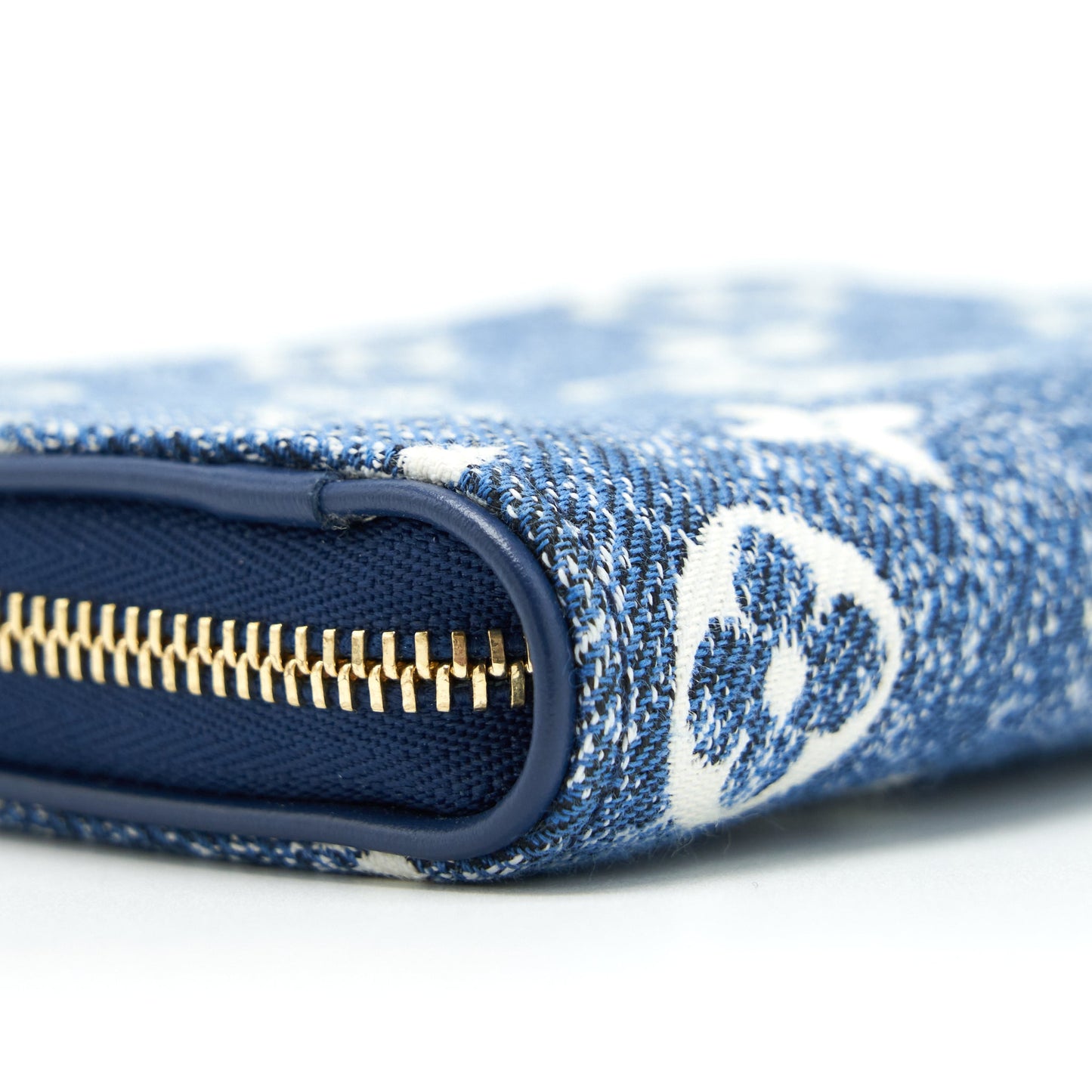 Louis Vuitton Zippy Coin Purse Monogram Jacquard Denim Blue