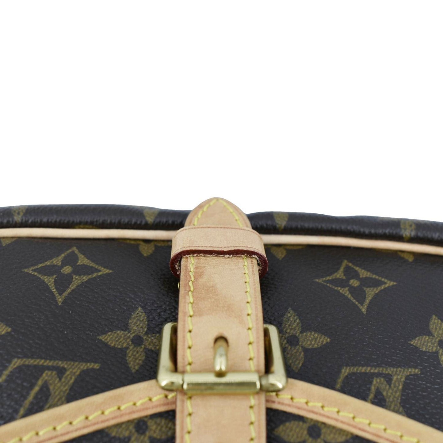 LOUIS VUITTON Saumur 30 Monogram Canvas Crossbody Bag Brown