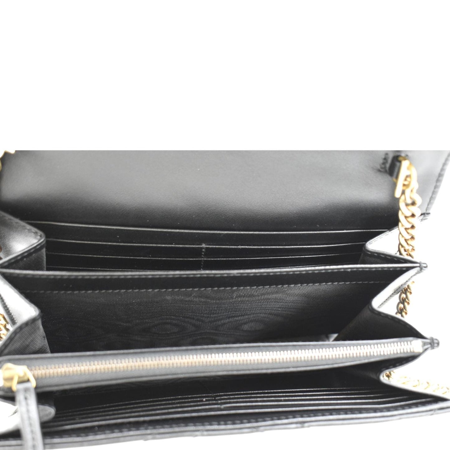 GUCCI GG Marmont Mini Matelasse Leather Crossbody Bag Black 474575